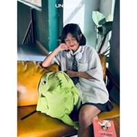 Balo rồng màu xanh lá vải nhung mềm mịn