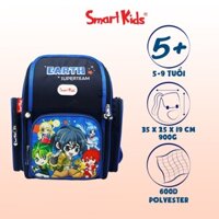 Balo Smartkids chống gù Super Team-Earth B-013 Xanh đen