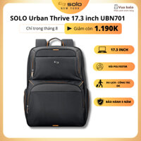 Balo Solo Urban Thrive 17.3 inch - đen cam - UBN701-4 - Phù hợp đi công tác với khoang rộng rải -  Bảo hành 05 năm