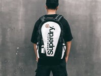 Balo Superdry Tarpaulin logo trắng