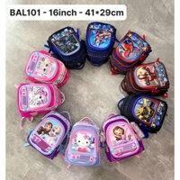 Balo tặng kèm hộp bút siêu nhân công chúa size 41 Bal101 Zavana