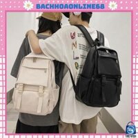 Balo thời trang nữ balo da trơn thiết kế 2 khoá sập phối ngăn ngoài size đại Túi nữ Bachhoaonline688 132