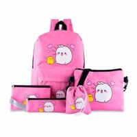 Balo thời trang set 5 cái hình Gà con màu hồng phấn siêu kute