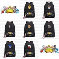 Balo thông minh đen HERO TEAM ver MẮT TRÒN XOE Simmy Phong cận Siro Mr Vịt Sammy Đào Kairon Kamui cặp sách đi học