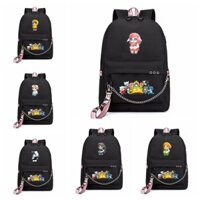 Balo thông minh đen in hình HERO TEAM ver ÔM THÚ Simmy Phong cận Siro Mr Vịt Sammy Đào Timmy Kairon Timy Kamui