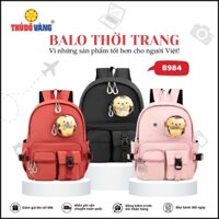 Balo THỦ ĐÔ VÀNG  Đi Học Nam Nữ Thời Trang Cao Cấp, Chất Liệu Vải Polyester Chống Nước B984