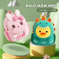 Balo trẻ em đi học mẫu giáo TINO hình thú dễ thương siêu nhẹ, có dây chống lạc cho bé