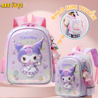 Balo Trẻ Em Hoạt Hình Dễ Thương Kuromi, Thỏ, Nàng Tiên Cá, Hello Kitty - Balo Chống Gù Tiểu Học Chất Liệu An Toàn Cho Bé