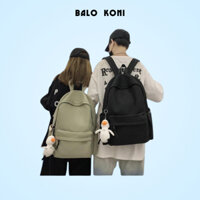 Balo Trơn Ulzzang vải dù chống thấm nước nhẹ, đựng vừa laptop 15.6inch Nam Nữ BL61 - Balo Koni