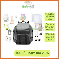Balo túi bỉm sữa Baby Brezza Ultimate ChangingStation Có tấm lót đệm thay tã vệ sinh cho bé [BabyUS]