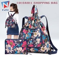 Balo túi dây rút sức chứa lớn chống nước có thể gấp gọn mang theo du lịch/ thể thao