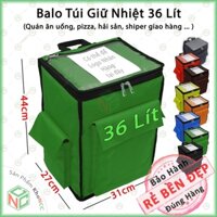 Balo Túi Giữ Nhiệt Đa Năng 36 Lít - Dài31xRộng27xCao44cm - Chuyên Dùng Cho Quán Ăn Uống, Shiper Giao Hàng - NKT-7166-36L