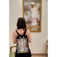 BALO TÚI RÚT CÁ TÍNH NĂNG ĐỘNG CHO CÁC BẠN NỮ , CHẤT LIỆU VẢI CANVAS DÀY // LÁCH TÁCH