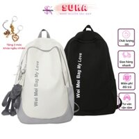 Balo Ulzzang Basic Hàn Quốc Nam Nữ Chống Nước Đi Học Unisex cute Vải Canvas SUKA BL31