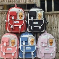 Balo Ulzzang Hàn Quốc Nam Nữ Chống Nước, Balo Thời Trang Đi Học Giá Rẻ- Minhtriet3008