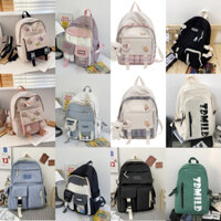 Balo ulzzang Học Sinh Nam Nữ Hàn Quốc chống nước , Balo đi học thời trang màu pastel Belle Bag BL