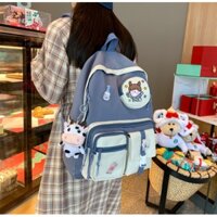 Balo ulzzang nam nữ đi học chống thấm túi nhỏ giá rẻ (không kèm móc bò) BAG U GOC295