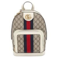 Balo Unisex Gucci Ophidia GG Supreme Small Backpack White Beige
