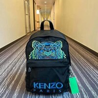 Balo unisex Kenzo black leather