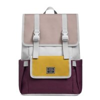 Balo Unisex Nắp Đậy 14inch Mr.ace Homme MR20B1880B01 / Đỏ đô phối hồng vàng