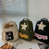 Balo Vải canvas Cỡ Lớn In Họa Tiết Hoạt Hình Dễ Thương Cho Bé Mẫu Giáo