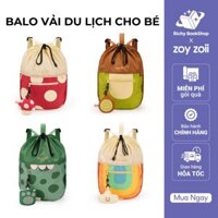 Balo vải cho bé đựng đồ du lịch, balo dã ngoại chính hãng Zoyzoii B36 outdoor drawstring bag B36