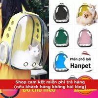 Balo vận chuyển thú cưng ♥️ Freeship ♥️ balo phi hành gia trong suốt nhựa dẻo chất lượng dành cho chó mèo dưới 7kg