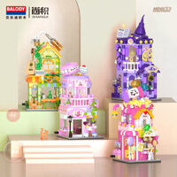 Balody Street View Khối Xây Dựng Ngôi Nhà Ma Thuật 3D Mô Hình Thành Phố Bộ Gạch Mini Bộ Trẻ Em Cho Quà Tặng Giáng Sinh