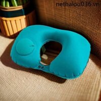 Bấm Bơm Hơi Hình Chữ U Gối Du Lịch Bơm Hơi Gối Máy Bay Cổ Hình Chữ U Gối Cổ Gối Ô Tô Gối