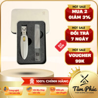 Bấm Móng Tay Đức 2024 – Thép Không Gỉ 420, Kèm Dũa Thủy Tinh, Chống Văng Móng, Lưỡi Sắc Bén