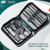 Bấm móng tay RIMEI DCR801, Set 9 dụng cụ chăm sóc móng tay cao cấp