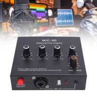 Bamaxis Mic Preamp tăng cường chất lượng âm thanh 48V Công suất Micrô đầu ra cho các mic