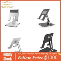 Bamaxis Tablet Stand Multi Angle Adjustment Folding Stable Aluminum Alloy Tablets Holder for Home Office Travelling