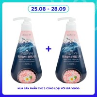 Bamboo Kem Đánh Răng Pumping Muối Hồng Himalaya Hoa Bạc Hà 285g