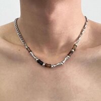 Bamboo Natural Boys Necklace Special-Interest Design Hip Hop MeninsRetro Style Advanced Clavicle Men and Women