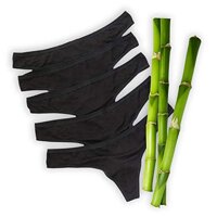 Bamboo Underwear Women - 3 or 5 Pack - Womens Organic Bamboo Thongs - b.WR