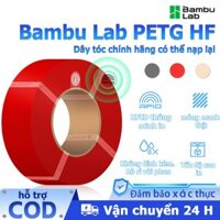 Bambu Lab 1kg Nhựa in 3D máy in Refill PETG HF In tốc độ cao Filament 1.75mm with RFID Không có ống chỉ 3D Printer TZPH