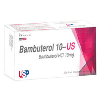 Bambuterol 10 - US điều trị hen, co thắt phế quản hoặc tắc nghẽn đường thở