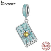 Bamoer 925 Sterling Sliver Charm The Hermit Tarot Mặt Dây Chuyền Phụ Kiện Series Cho Vòng Tay
