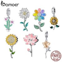 Bamoer Hạt Charm Bạc 925 Hình Bông Hoa
