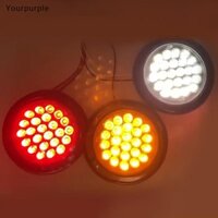 Bạn 2 Chiếc 12V 24V 24 Đèn LED Tròn Phía Sau Đèn Phanh Dừng Bên Đánh Dấu Cảnh Báo Phản Quang Xe Tải Trailer Đỏ Vàng Trắng VN