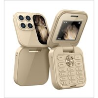 (Bản 2024) i17 Pro Điện thoại mini nắp gập i17 Pro, thời trang, 2 sim dùng để nghe gọi dành cho trẻ em và người già