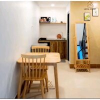 Bàn ăn 2 ghế Bàn gỗ Cao su sơn PU bóng đẹp chắc chắn