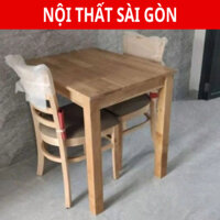Bàn ăn 2 ghế  Cabin gỗ cao su Sơn PU giao hàng hoả tốc HCM