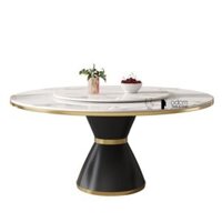 Bàn ăn 2 mặt đá tròn xoay 1m5 TN Jupiter 3A-150E