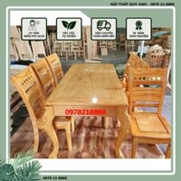 Bàn ăn 6 ghế gỗ Gõ cao cấp Hàng Tại Xưởng Gía Siêu Rẻ Tốt nhất Thị Trường, Free Ship Hn Giao Hàng Toàn quốc