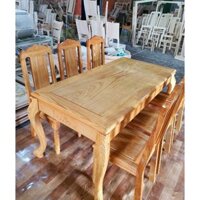 Bàn ăn 6 ghế gỗ Gõ cao cấp