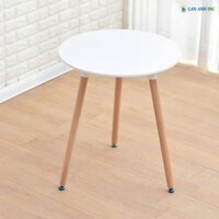 Bàn ăn cafe gỗ tròn 3 chân hiện đại nhập khẩu giá rẻ Eames LAB02