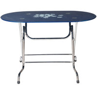 Bàn ăn chân gấp inox 1m2 BK712