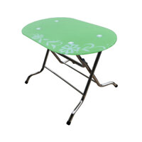 bàn ăn chân gấp inox BK712